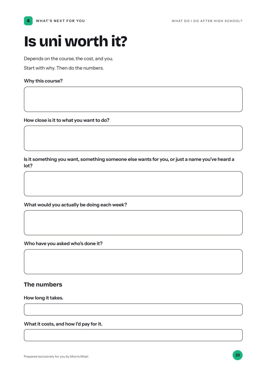 Is uni worth it? Do the numbers